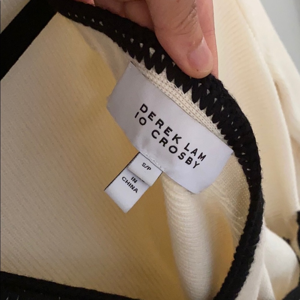 Derek Lam 10 Crosby Reversible Sweater Sz S Ivory - Picture 8 of 8